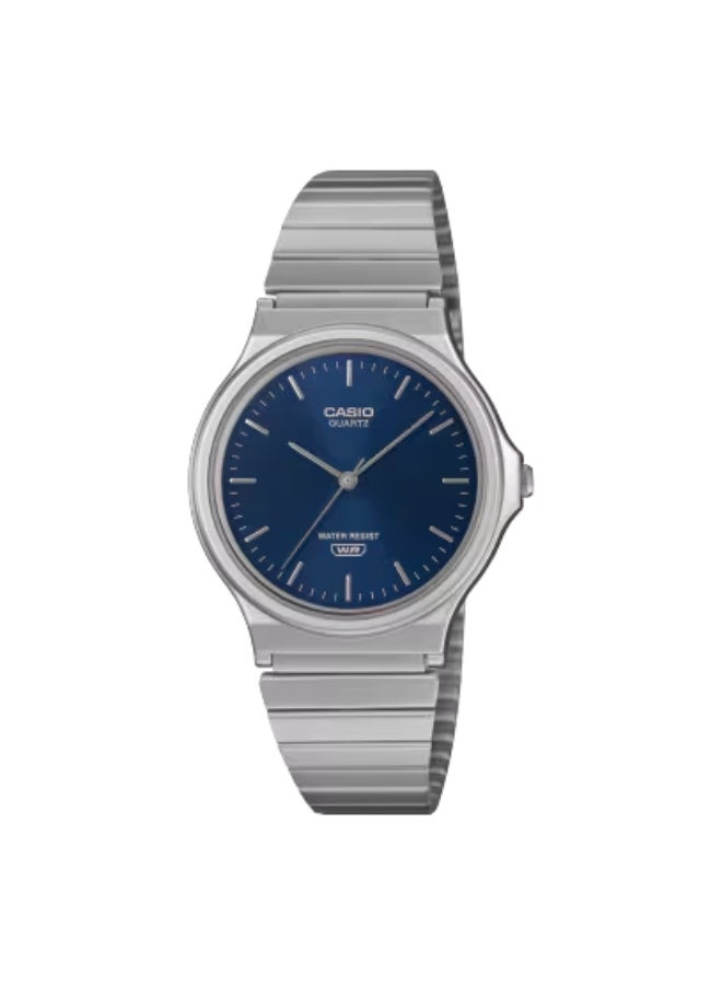 Casio MQ-24DA-2A Silver Metal Strap Classic Three-Hand Analog Watch - Image 1