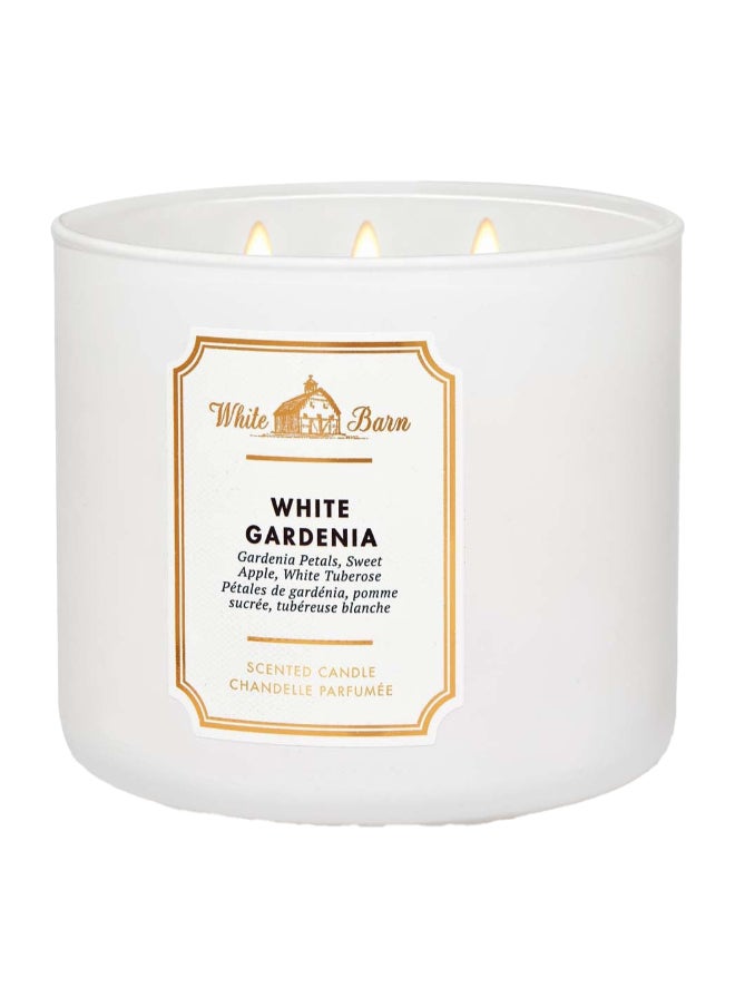 Bath & Body Works White Gardenia 3-Wick Candle 