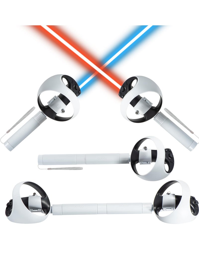 SOLARAE Handle Attachments for PS VR2 Controller Accessories, for Meta Quest 2 Controller Accessories, Vr Gorilla Tag Long Arms Beat Saber Extension Grip, VR Handle Accessories - Image 2