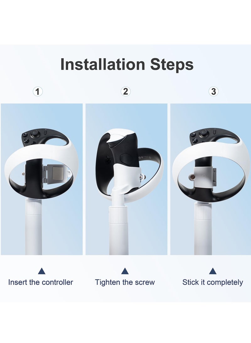 SOLARAE Handle Attachments for PS VR2 Controller Accessories, for Meta Quest 2 Controller Accessories, Vr Gorilla Tag Long Arms Beat Saber Extension Grip, VR Handle Accessories - Image 3