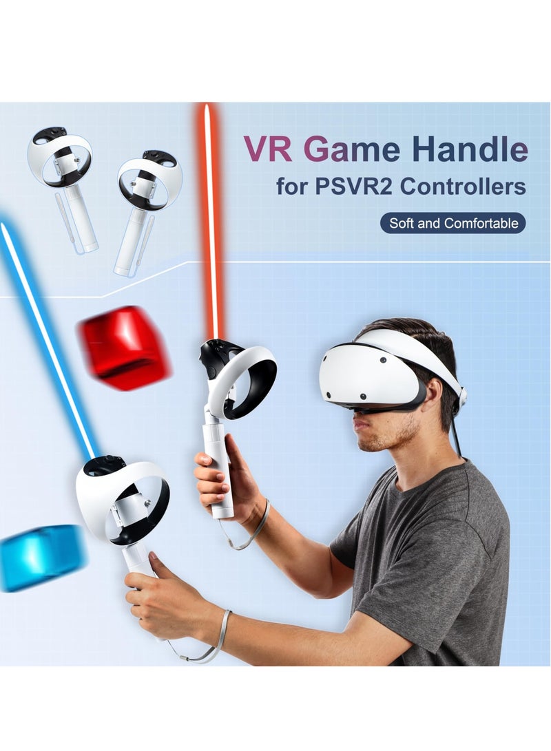 SOLARAE Handle Attachments for PS VR2 Controller Accessories, for Meta Quest 2 Controller Accessories, Vr Gorilla Tag Long Arms Beat Saber Extension Grip, VR Handle Accessories - Image 5