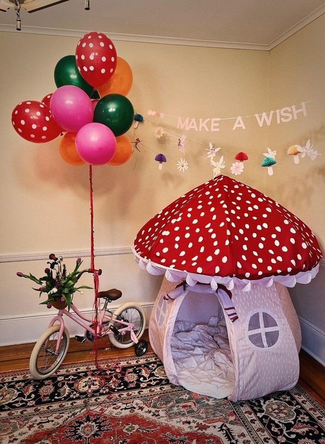 Asweets Mushroom Tent Kids Playhouse Tent - Boys and Girls Play Fort with Exquisite Design for Imaginative Indoor/Outdoor Play Tent - Image 3
