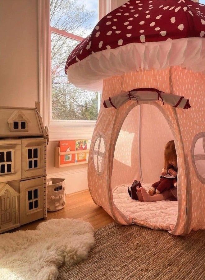 Asweets Mushroom Tent Kids Playhouse Tent - Boys and Girls Play Fort with Exquisite Design for Imaginative Indoor/Outdoor Play Tent - Image 2