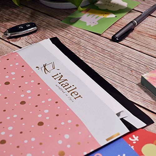 iMailer 200 Count - 6x9 inch, Pink Polka Dot - Thank You Poly Mailer Envelope, Mailing Shipping Bags with Self Seal Strip - Image 5