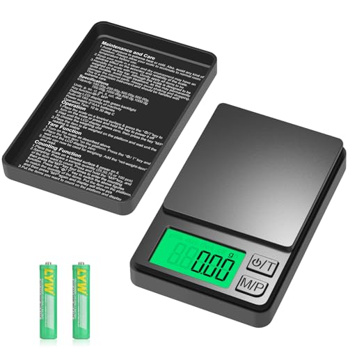 Diyife Digital Pocket Scale 1000g x 0.01g, Diyife Portable Precision Gram Scale Jewelry Scale with Protective Cover, Auto-Off, Backlit LCD, 7 Units Tare, for Food, Kitchen, Coffee, Battery Included - Image 1
