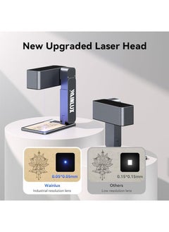 توبليو آلة النقش بالليزر WAINLUX Z3 المحمولة، دقة عالية 0.05 مم، تركيز تلقائي ثابت، بقعة مضغوطة، آلة نقش قابلة للطي للخشب والمعادن، الأكريليك، الجلد، النقش اليدوي.  - Image 5