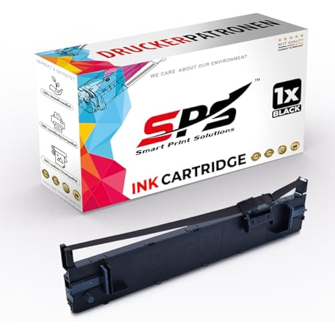 خراطيش حبر متوافقة من سمارت برينت سوليوشنز لطابعة إبسون - LQ-590 (C13S015337) | LQ590|LQ590II|LQ590II N| 1X أسود| 60,000 صفحة - Image 1