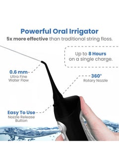 Aquasonic AquaSonic Home Dental Center Rechargeable Power Toothbrush & Smart Water Flosser - Complete Family Oral Care System - 10 Attachments and Tips Included - Various Modes & Timers (Black)  - Image 3