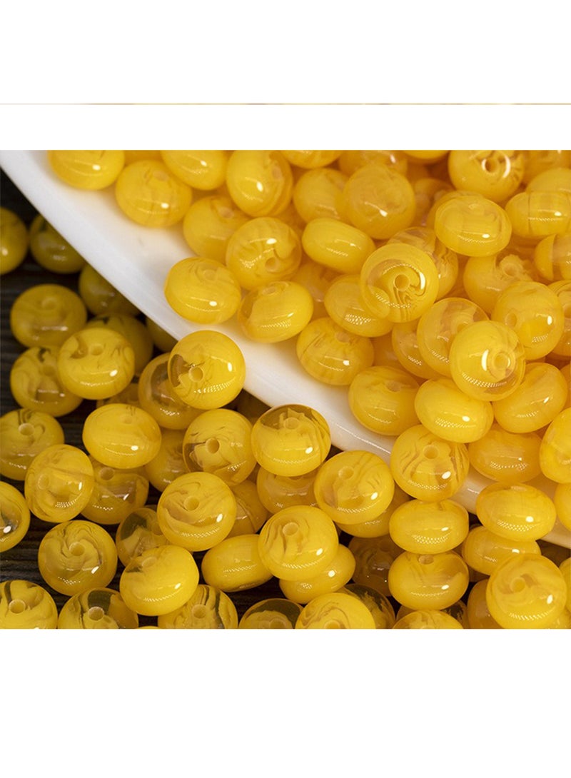 l&wen Bracelet Beads, Flat Beads Jewelry Necklace Earrings Making and Crafts for Girls 8*5mm 20Pcs  - Image 1