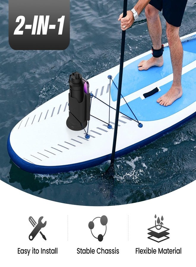 Eudaemiles Kayak Cup Holder, Kayak Accessories, Paddle Board Cup Holder, Surfboards, Canoes and Paddle Board Accessories for Types of Cup Bottle Drink (Black) - Image 2