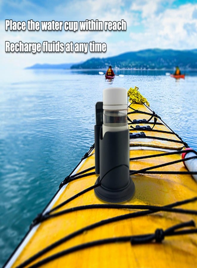 Eudaemiles Kayak Cup Holder, Kayak Accessories, Paddle Board Cup Holder, Surfboards, Canoes and Paddle Board Accessories for Types of Cup Bottle Drink (Black) - Image 5