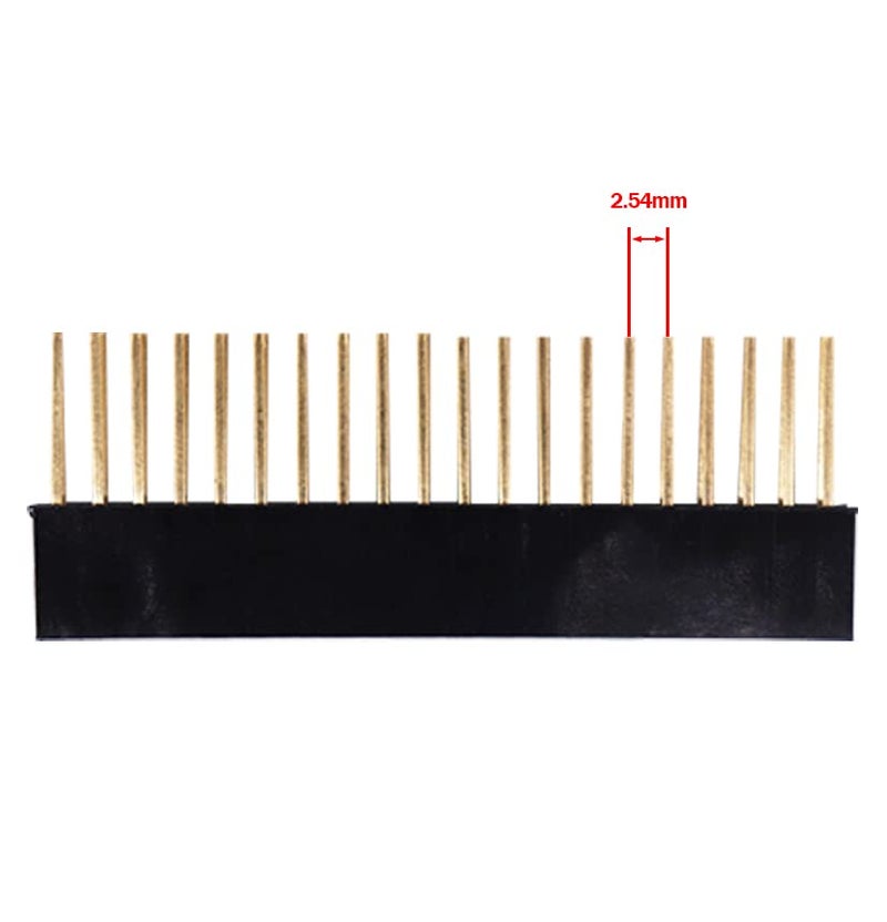 Treedix 2 x 20 Pin Stacking Header Female Pin Header Compatible with Raspberry Pi (Pack of 4) - Image 3