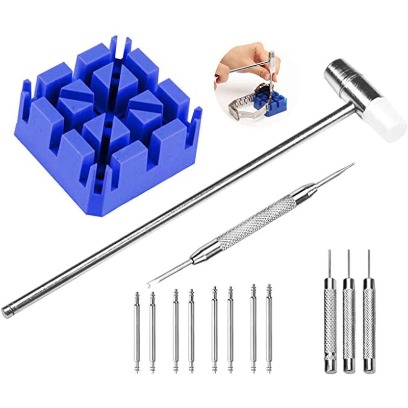 Watch Repair Tools – Kit with Spring Bar Tool, Case Opener, Band Link Remover