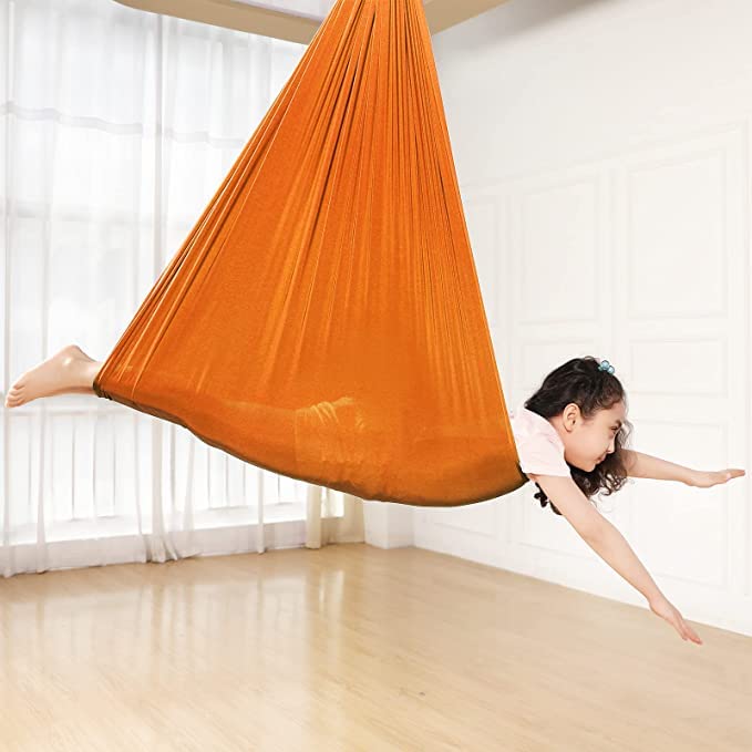 The Yogis Indoor Therapy Swing for Kids Child and Teens w/More Special Needs, Cuddle Hammock Ideal for Autism, ADHD, Aspergers and Sensory Integration Snuggle Swing Hammocks (Red) - Image 3