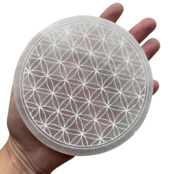 TREE MAISON CORONATING HOMES Selenite Crystal Charging Plate | 3 Inch Approx | Selenite Plate to Charge Reiki Crystal | Pack of 1 - Image 5