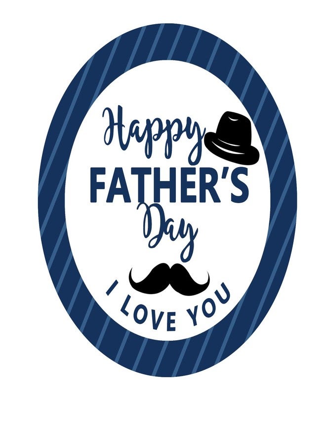 Besttile Happy Father's Day Envelope Seals Labels Stickers Party,2 Inch Father's Day Gift Wrap Circle Labels for Party Favor,500 Stickers Per Roll - Image 2