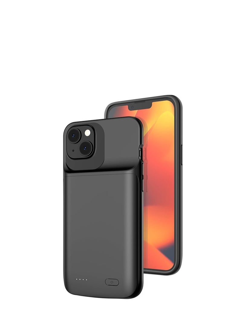 GULFLINK Wireless Protective Charging Case Cover For iPhone 14Plus 4800mah Black  - Image 1