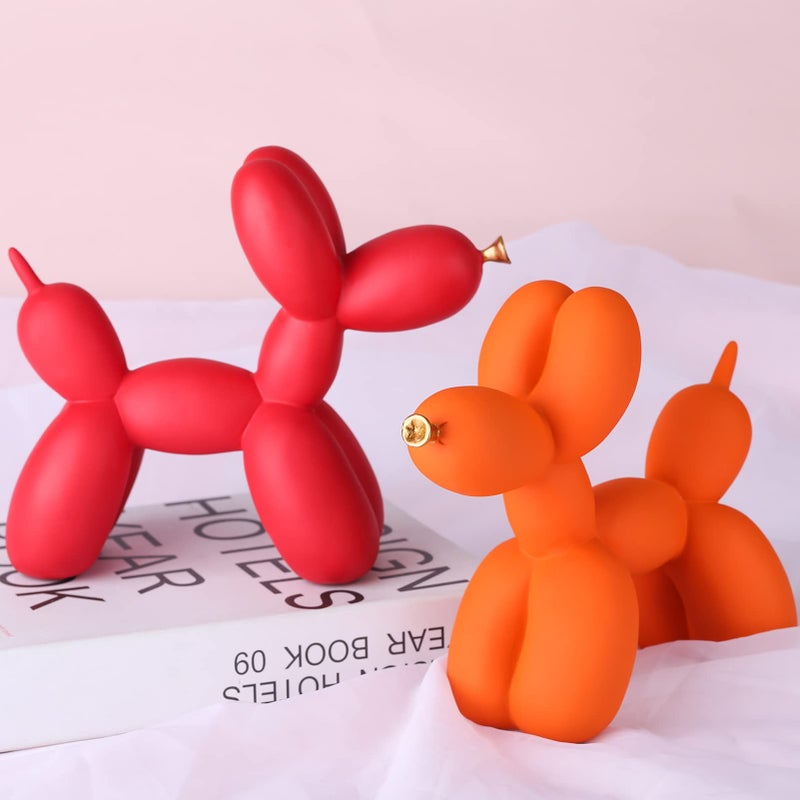 XIAOMAGG Creative Balloon Dog Sculpture Modern Home Decoration Trendy Animal Art Ornaments Collection Figurine Bedroom Living Room Office Desktop Resin Decors - Image 5