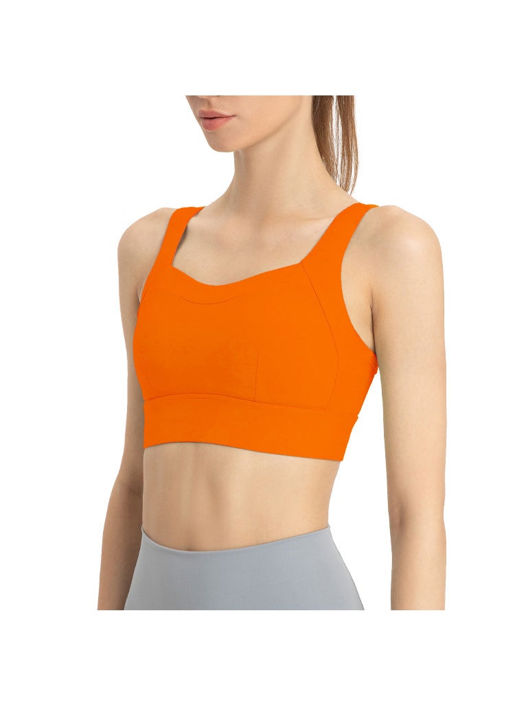 Generic - Alo Seamless High-Impact Sports Top Yoga Fitness Vest mandarin orange - Image 1