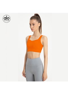 Generic Alo Seamless High-Impact Sports Top Yoga Fitness Vest mandarin orange  - Image 4