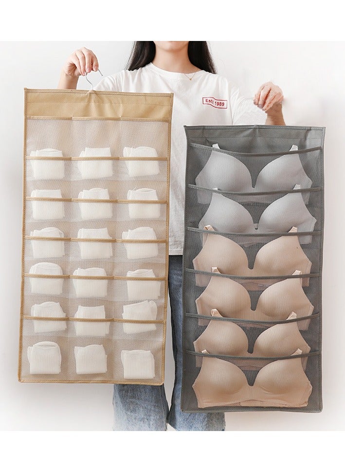 Mei Lifestyle Dual-Sided Hanging Closet Organizer & Storage Pocket Bag – Space-Saving Solution for Clothes & Accessories  - Image 2