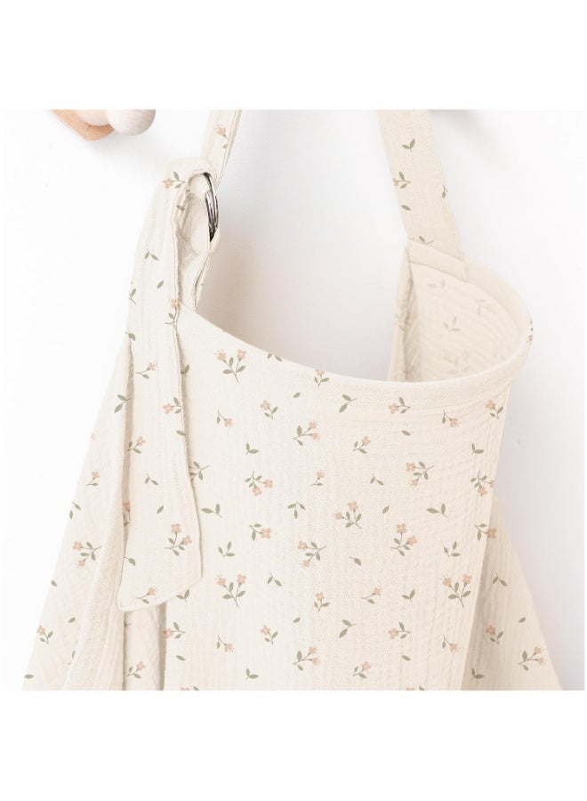 Baby Little Luxuries 100% Muslin Cotton Nursing Cover with Arch Neckline for Women - Image 1