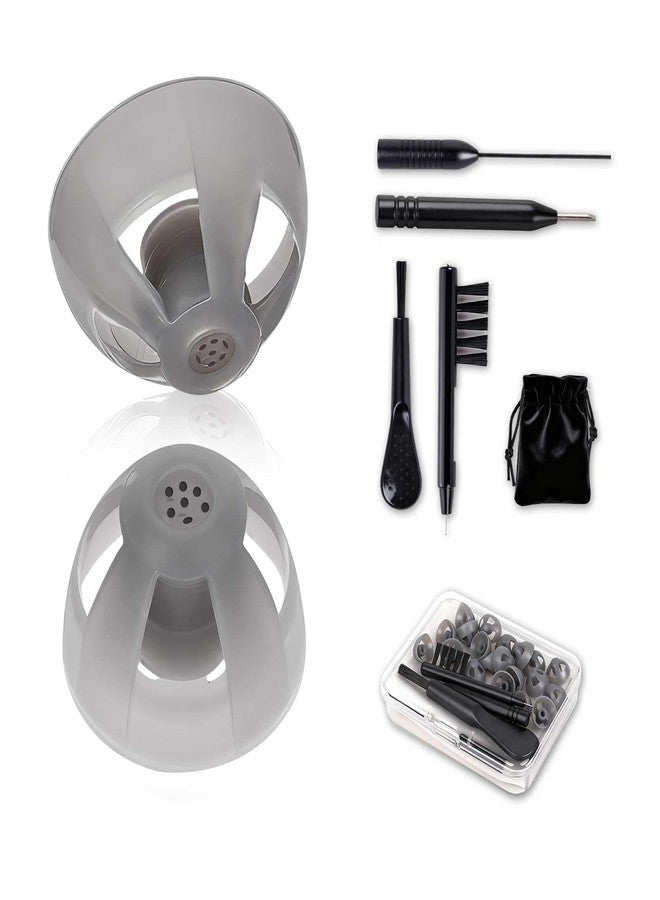 FIMXSD 20pcs GN Resound Hearing Aid Domes Open, Comfortable Silicone Design, Noise Reduction, Enhanced Acoustics, Breathable & Easy to Clean (L 10mm) - Image 1