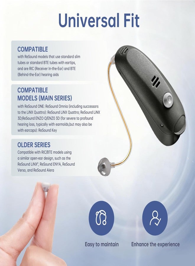 FIMXSD 20pcs GN Resound Hearing Aid Domes Open, Comfortable Silicone Design, Noise Reduction, Enhanced Acoustics, Breathable & Easy to Clean (L 10mm) - Image 5