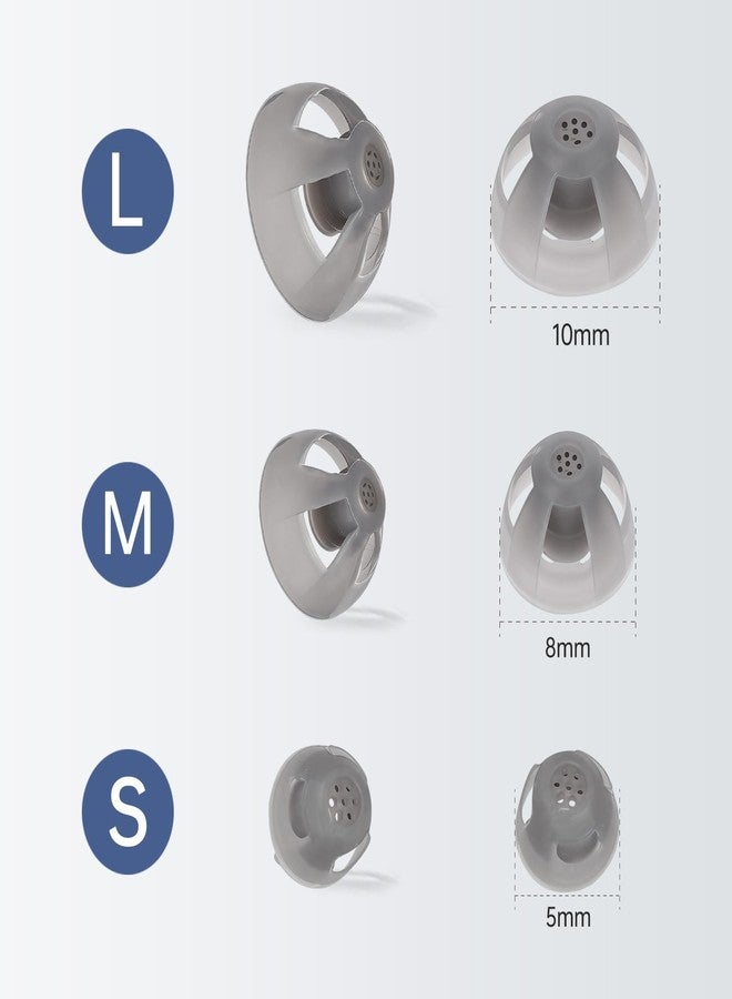 FIMXSD 20pcs GN Resound Hearing Aid Domes Open, Comfortable Silicone Design, Noise Reduction, Enhanced Acoustics, Breathable & Easy to Clean (L 10mm) - Image 2