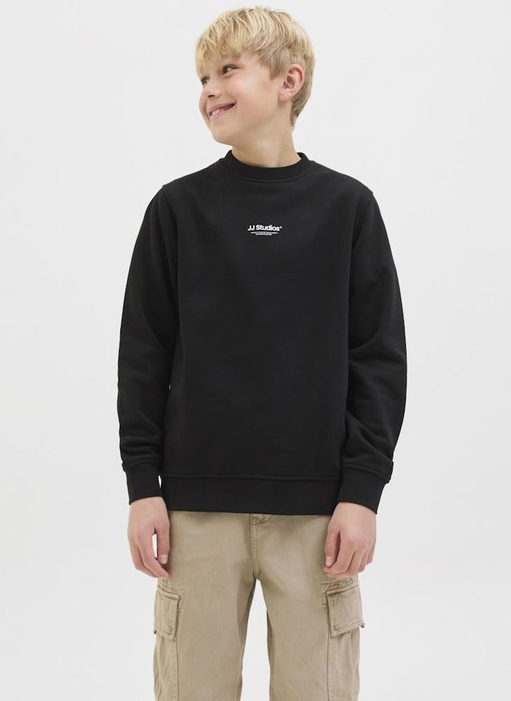 Jack & Jones Junior Kids Jjesoho Crew Neck Sweatshirt - Image 1