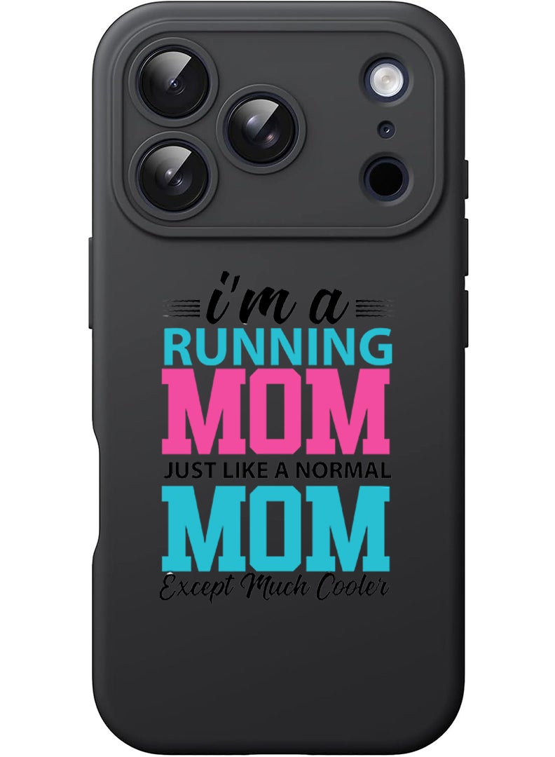 Theodor Protective Slim Fit Case Liquid Silicone Cover with Full Body Protection Anti-Scratch Shockproof Case For Apple iPhone 17 Pro (Black) I am running mom black - Image 1