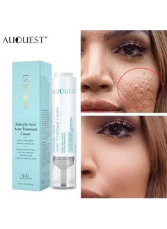 AuQuest Salicylic Acid Acne Face Cream Whitening Facial Treatment Hyaluronic Acid Black Dots Remove Skin Care Beauty Health Repairing Skin Base Essence 15ml  - Image 1