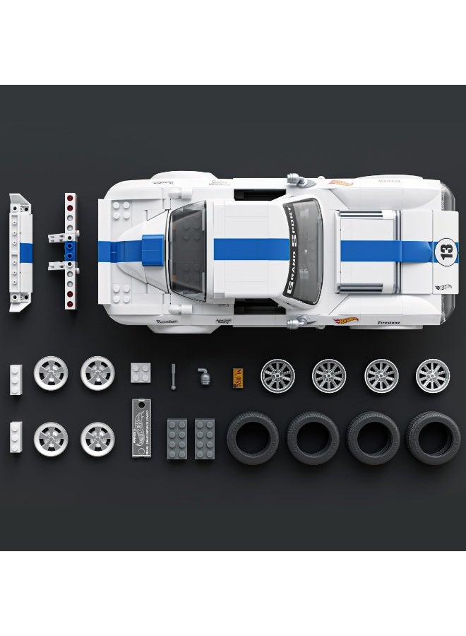 Mattel Brick shop Elite Series Building Set, Corvette Grand Sport with 918 Pieces, Realistic Details and Custom Decals, Adult Collectors and Kids Ages 10+ - Image 5