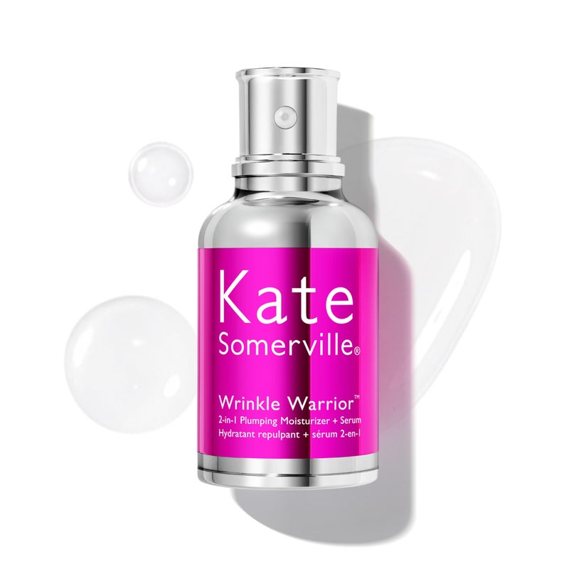 Kate Somerville Wrinkle WarriorÂ® 2-in-1 Plumping Moisturizer + Serum â€“ Hydrating Formula with Hyaluronic Acid, Smooths Fine Lines, Firms Skin & Boosts Radiance, 1.7 Fl Oz - Image 1