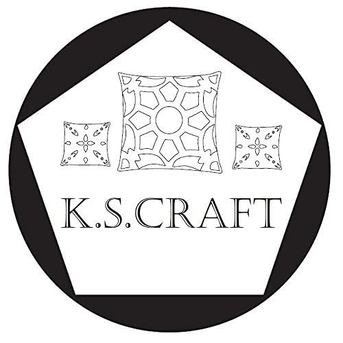 K.S. CRAFT KSCRAFT Silk Decorative Golden Leaf Striped Pillow Cover Bedroom Living Room Cushion Cover Set of 5 16X16 INCHBrown - Image 4