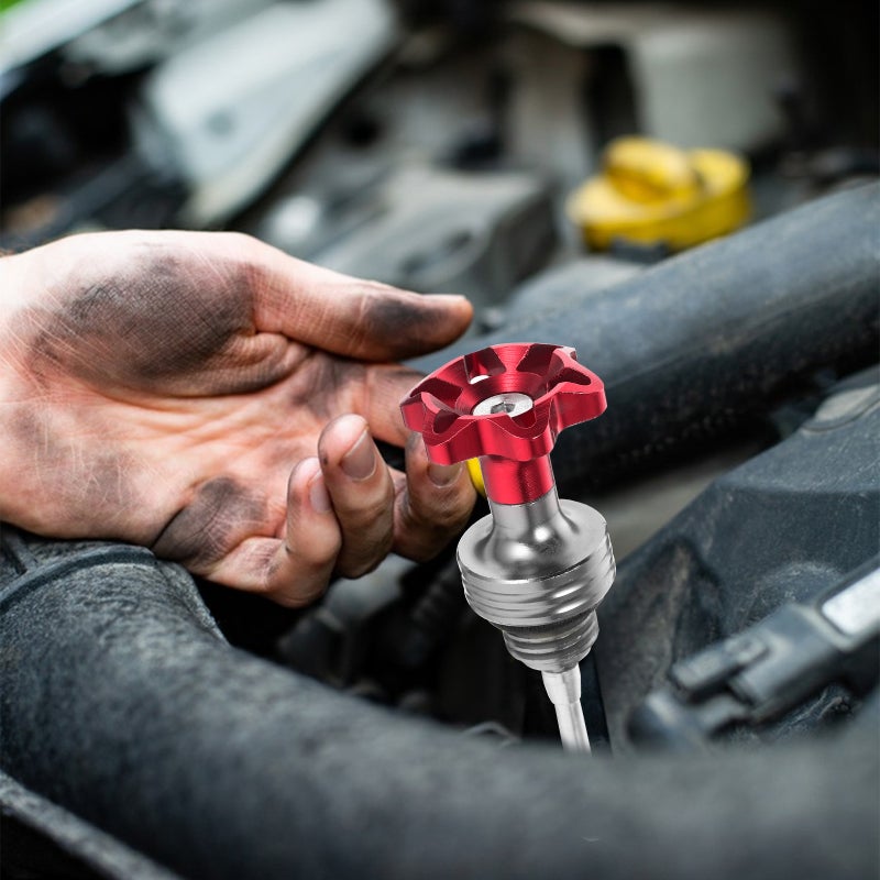 🚗 مقياس زيت دراجة نارية من سبيكة الألمنيوم لقياس دقيق وتصميم أنيق - Image 4