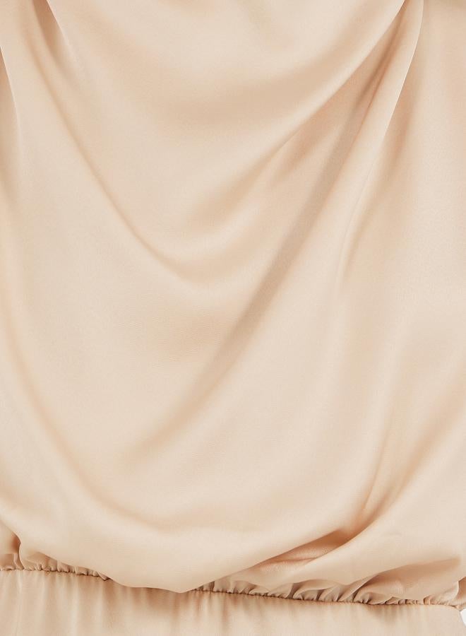 Styli Satin Cowl Neck Dress  - Image 3