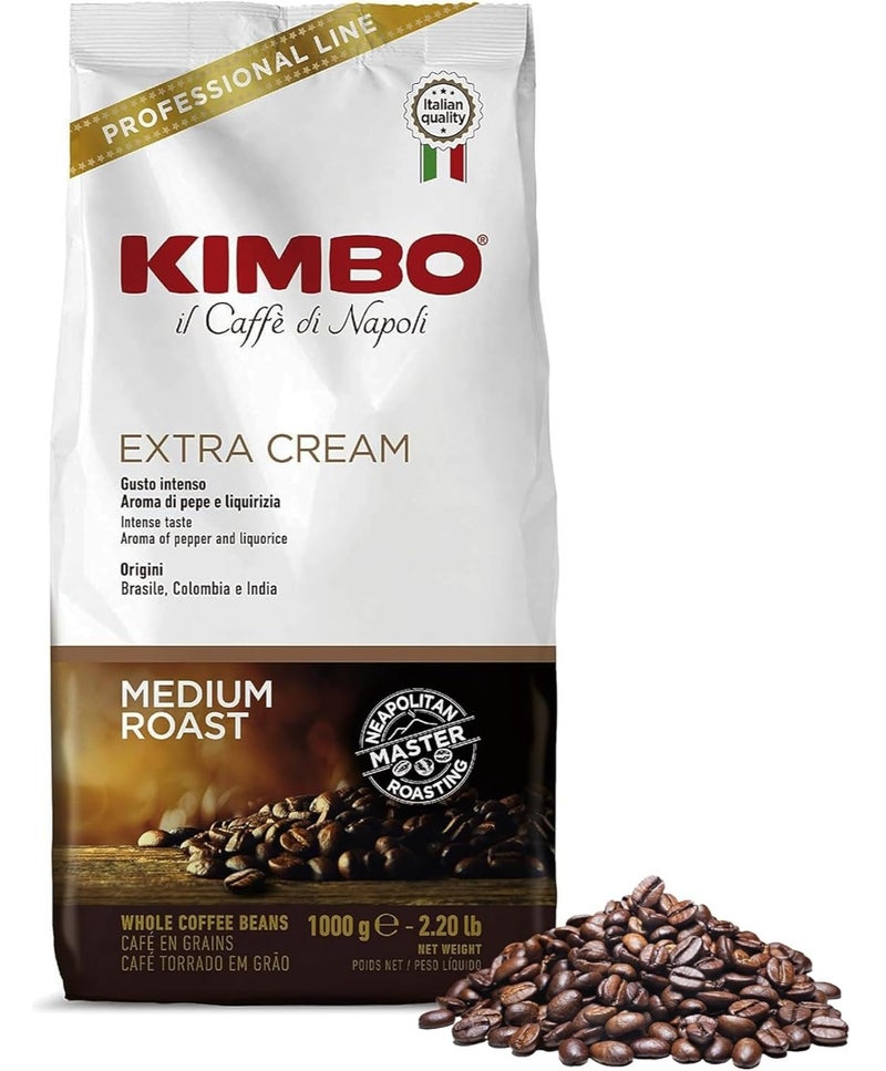 kimbocoffee Kimbo Extra Cream Medium Roast Espresso  1 kg - Image 1