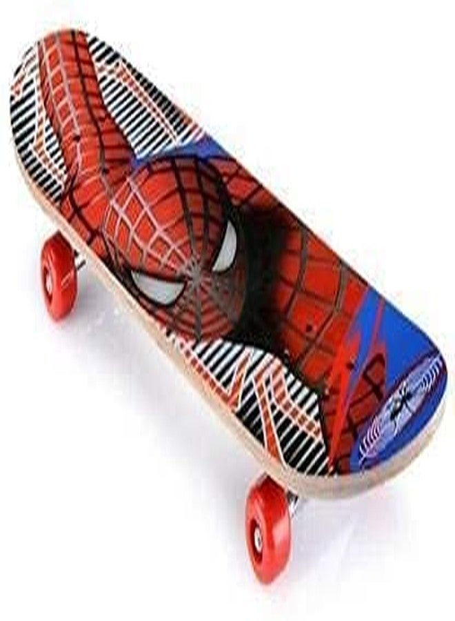 Hemtik Skateboard Complete Skateboard, Double Kick Concave Skate Board Plywood Deck Standard Skateboards for Adult (Multi Color& Print)(Print/Model's Color Available as per Stock) - Image 1