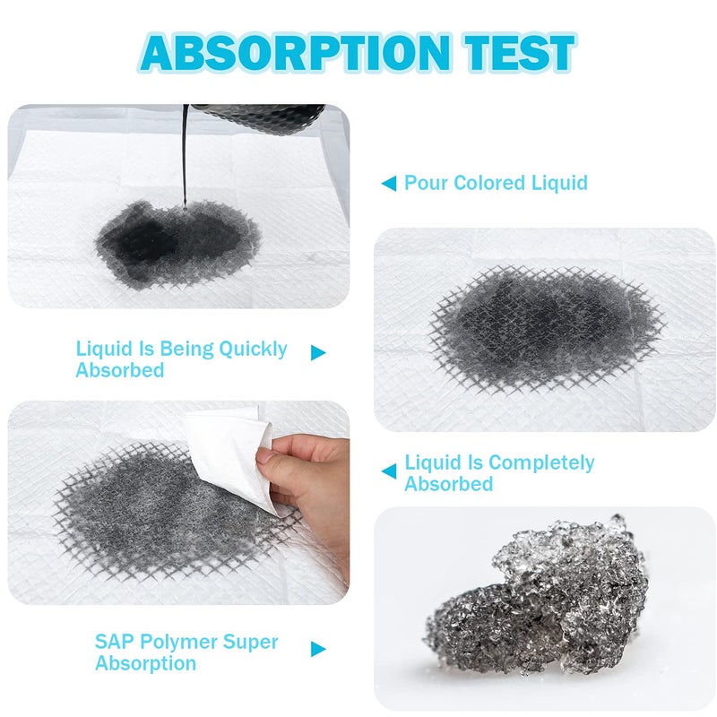 Sundee Baby Disposable Changing Pad, 100 Pack Soft Non-Woven Fabric Breathable Waterproof Underpads, Portable Leak-Proof Mattress Protector, Incontinence Bed Pads - Image 4