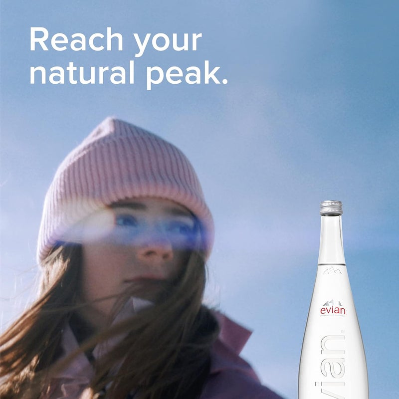 Evian Natural Mineral Water Glass 750 ml x 12 - Image 4