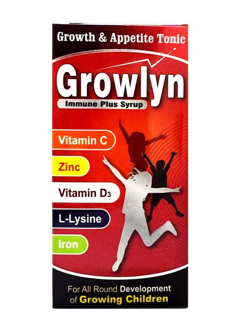 GROWLYN IMMUNE PLUS SYRUP 190ML