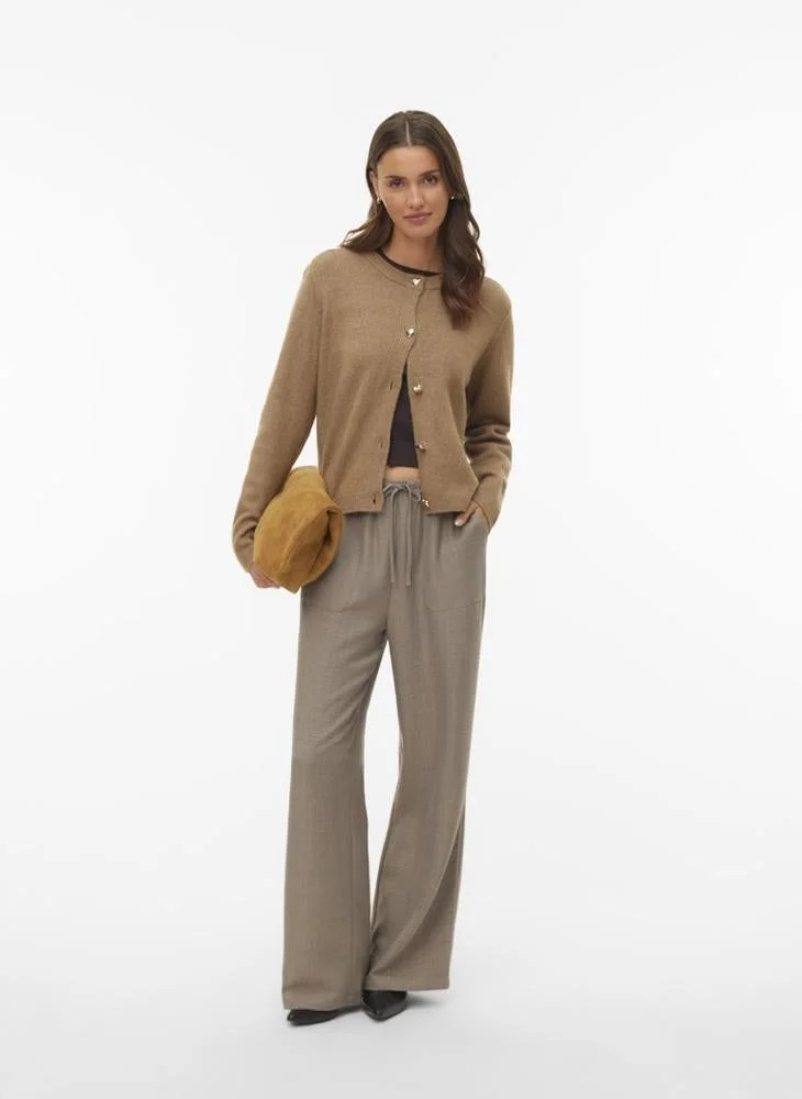 فيرو مودا بنطلون واسع بخصر مرتفع