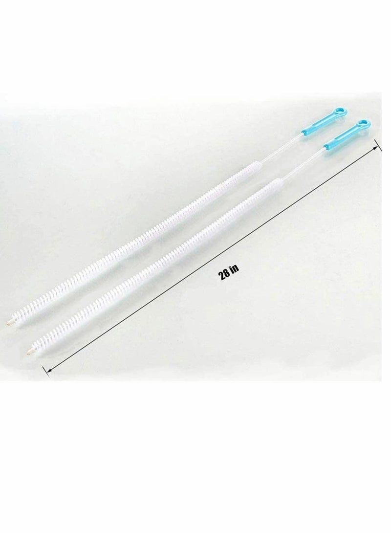 Y&D Drain Brush Snake Sink Brush Clog Cleaning for a Drain, 2pcs 28 inches (71cm)  - Image 2