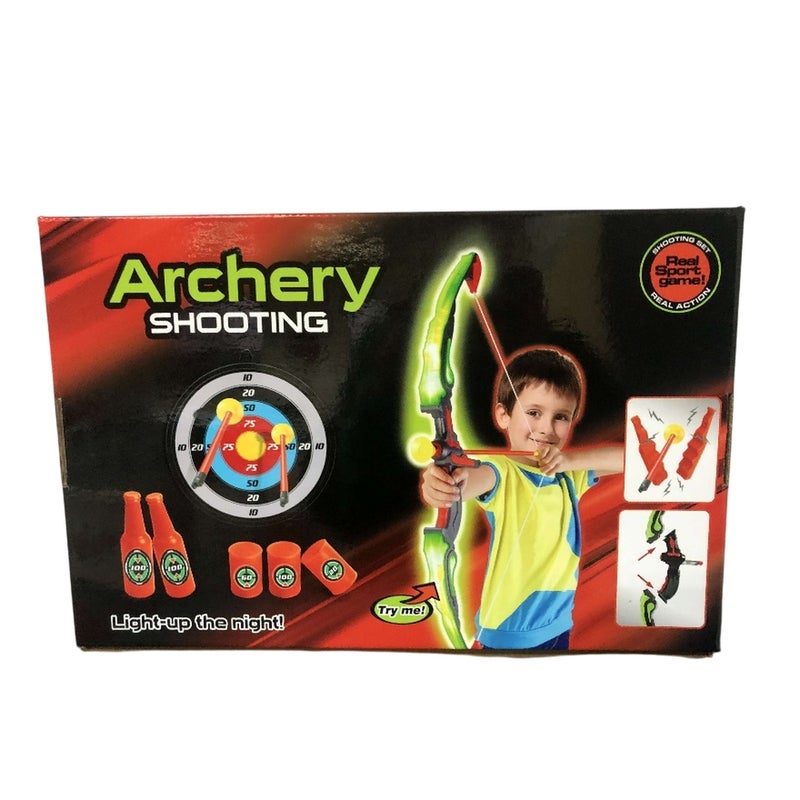 كينج سبورت القوس المضي في الليل مع الهدف وزجاجات الأهداف - 881-24E