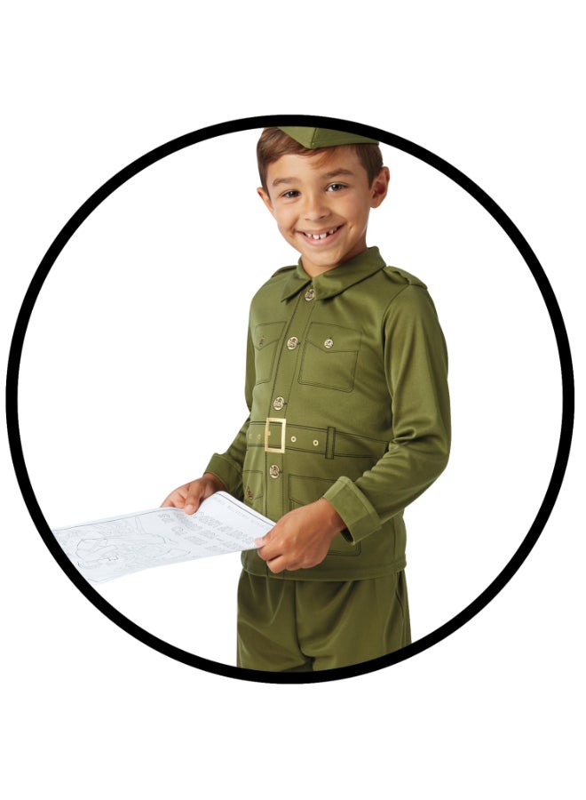Rubies WW2 Soldier Costume for Boys - Child's Size Medium (5-7 Years) - Image 3