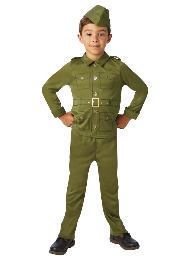 Rubies WW2 Soldier Costume for Boys - Child's Size Medium (5-7 Years) - Image 1