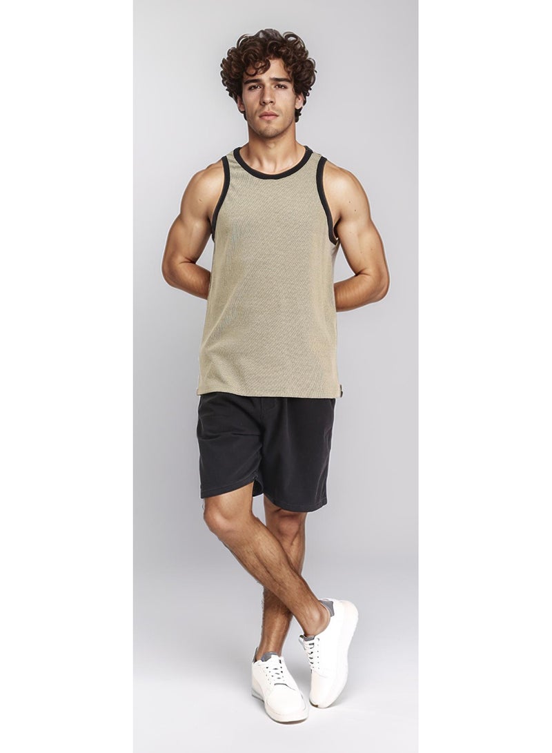 Ravin Men's Black Solid Slip-On Casual Shorts - Relaxed Fit Elastic Waist Short - Image 4