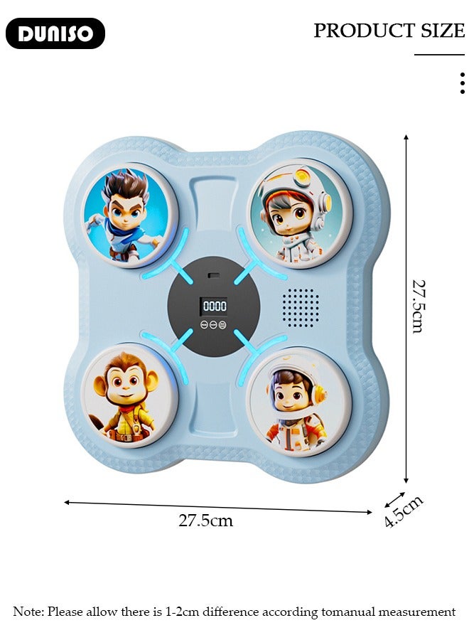 DUNISO Music boxing machine, home smart wall mounted boxing machine, mode adjustment, wall target training device, with USB charging, Bluetooth connection, and LED light - Image 4