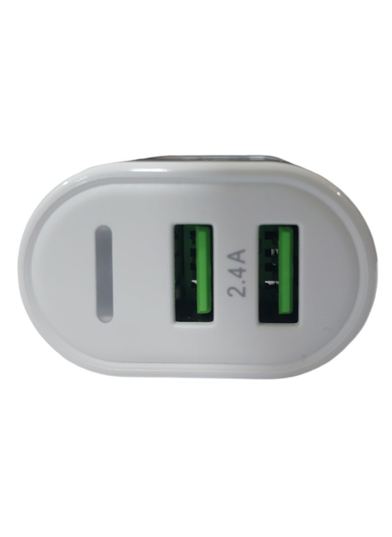 Generic DADU 12W Fast Charger with AUTO-ID Technology – Fast and Safe Charging for Devices – Overheat, Short Circuit, and Over-Voltage Protection – Model DC-309 – white  - Image 2